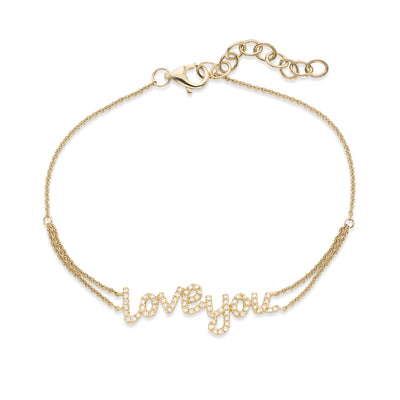 Diamond LOVE YOU bracelet - Miss Mimi