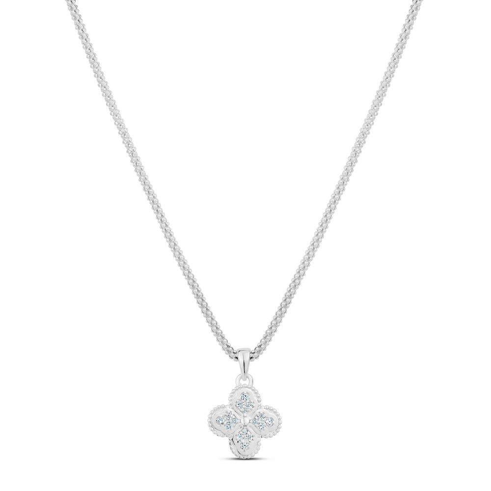 Heritage Clover Necklace in White – Miss Mimi