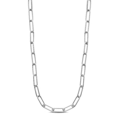 Paper clip fine link necklace - Miss Mimi