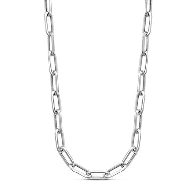 Paper clip tube link necklace - Miss Mimi