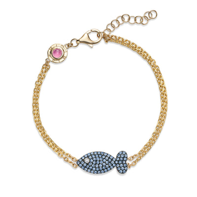 Baby Blue Fish - Large - Miss Mimi