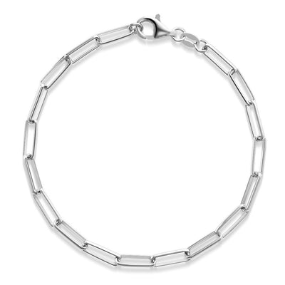 Paper clip fine link bracelet - Miss Mimi